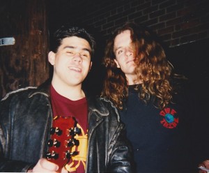 Hanging with Frank Hannon in 1995