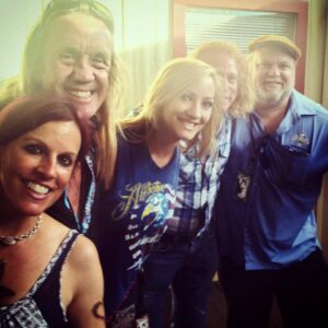 Nicko McBrain! Courtesy Nita Strauss FB