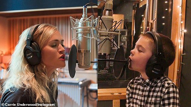 Carrie Underwood & Son