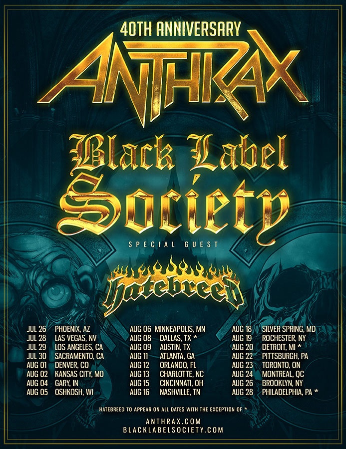 Anthrax 2022 Tour