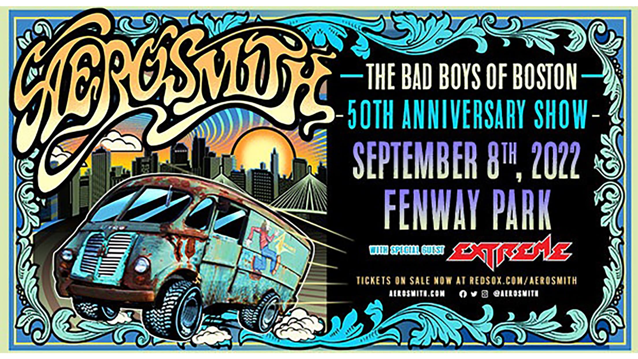 Aerosmith 50th Poster Fenway