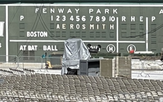 Aerosmith Fenway Scoreboard