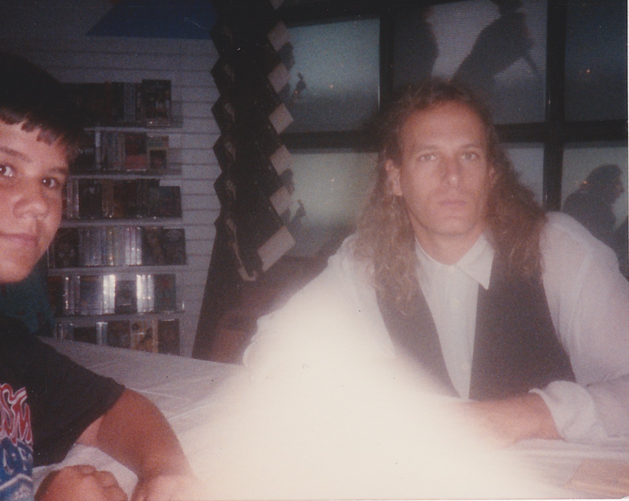 Me and Michael Bolton at Camelot Music in Cincinnati in 1990 