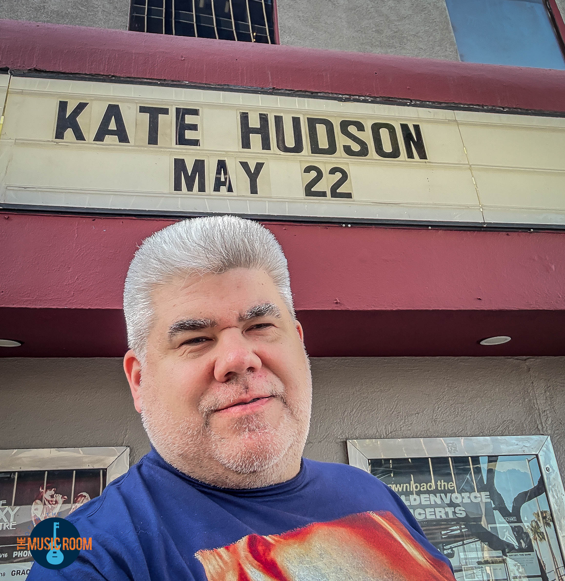 Standing outside of the legendary Roxy Theater for the Kate Hudson concert